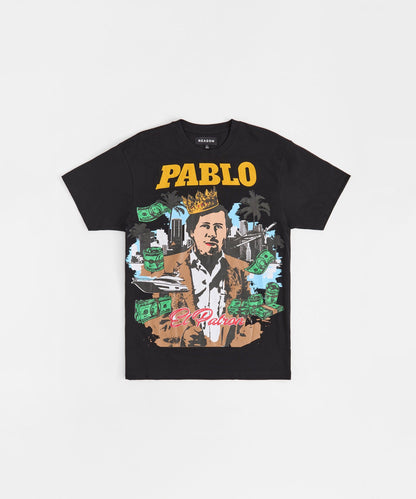 Pablo Applique Short Sleeve Tee - Black