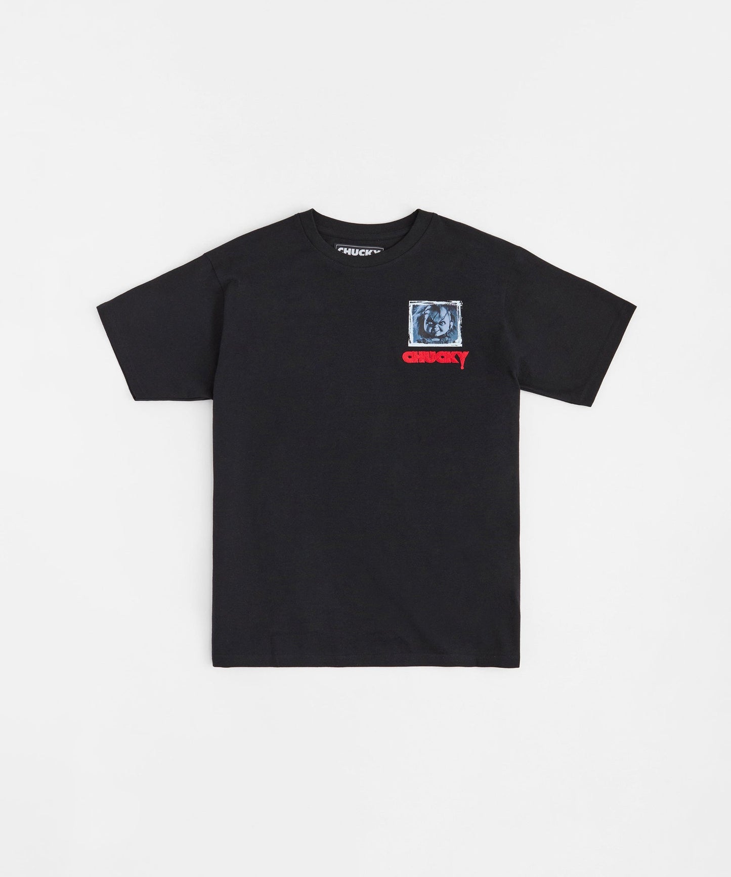 I'm Chucky Embroidered Short Sleeve Tee - Black