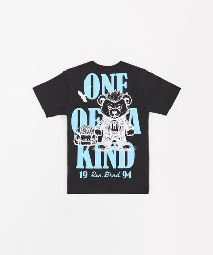 Built Different Rhinestone Short Sleeve Tee - Black