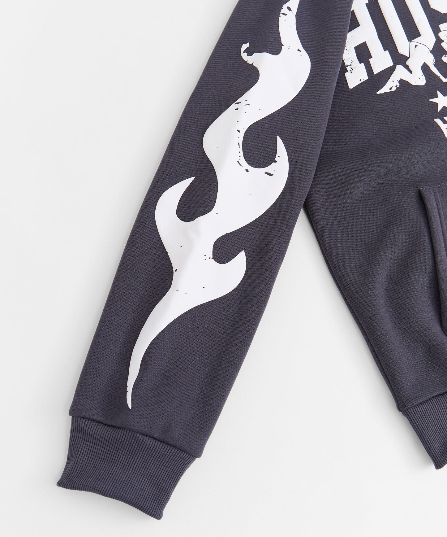 Hustle Chenille Patched Hoodie - Black