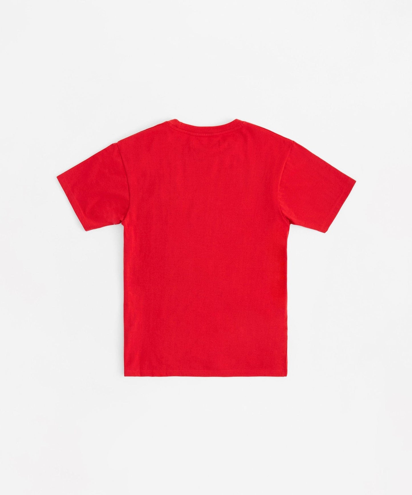 Crossbones Chenille Patch Short Sleeve Tee - Red