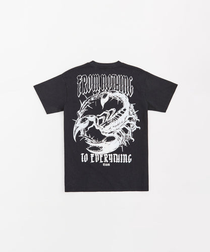 From Nothing Washed Short Sleeve Tee - Black