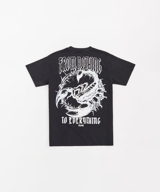 From Nothing Washed Short Sleeve Tee - Black