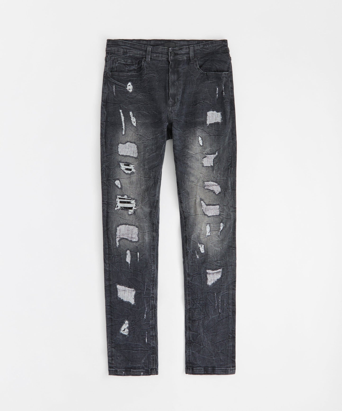Destroyed Denim Jeans - Black
