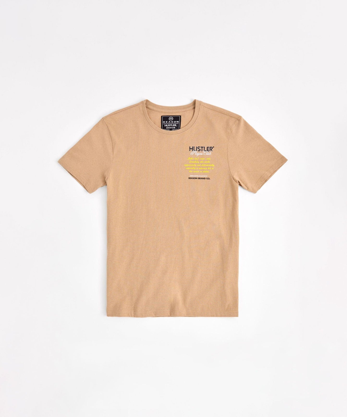 Hustler Players Club Embroidered Short Sleeve Tee - Clay