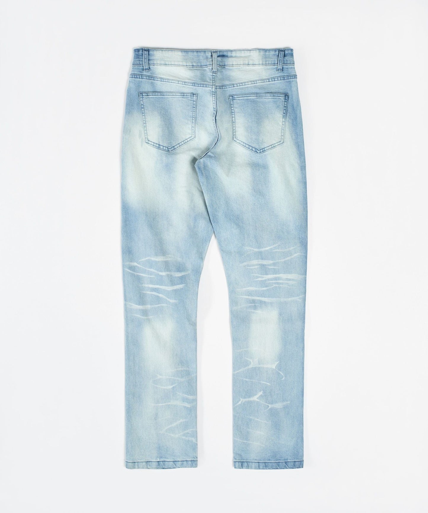 Cargo Denim Jeans - Light Blue