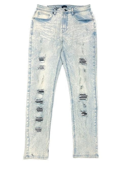 Distressed Denim Pant - Light Blue
