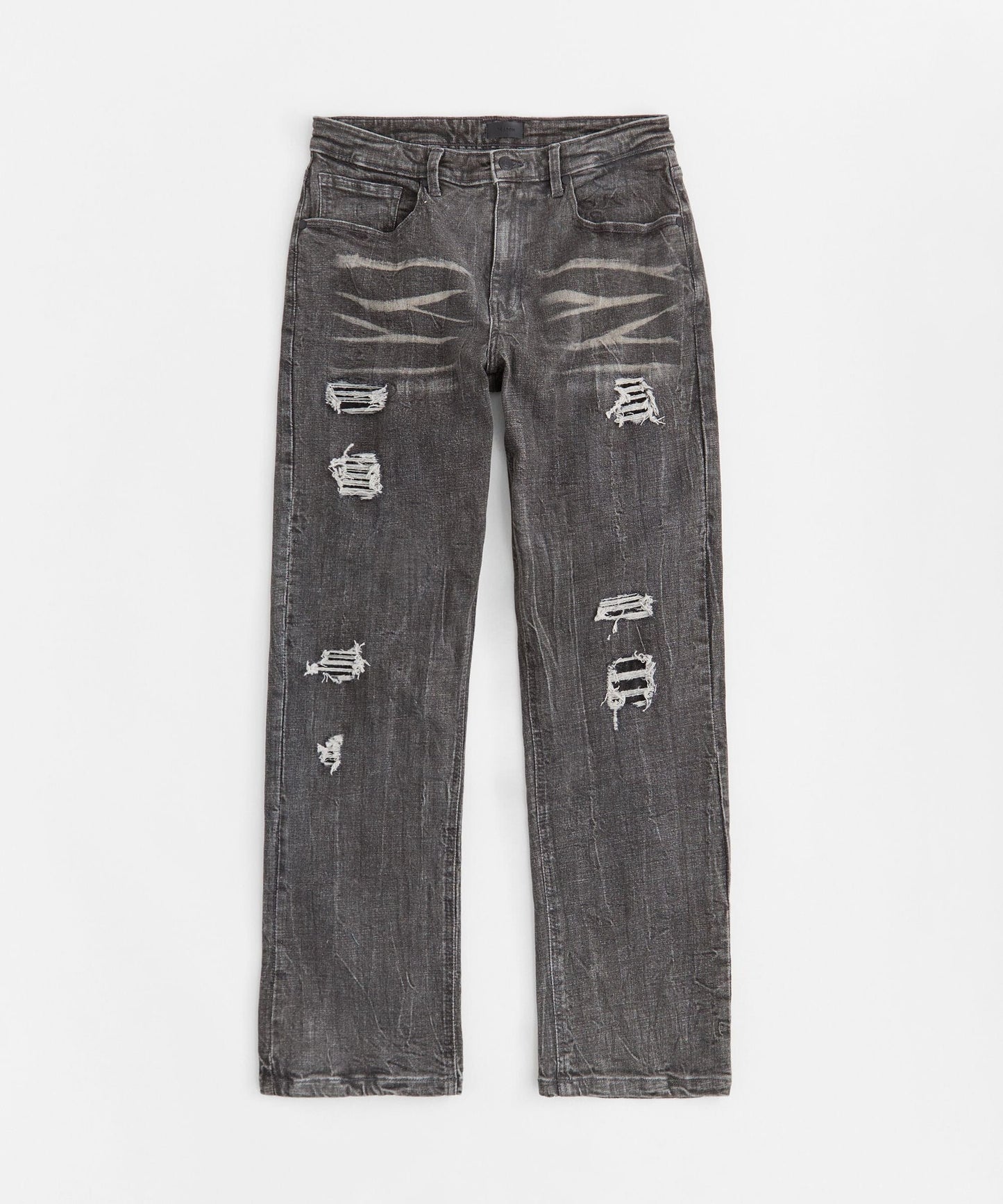 Washed Fleur Denim Pant - Black