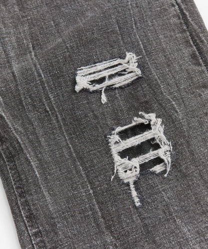 Washed Fleur Denim Pant - Black