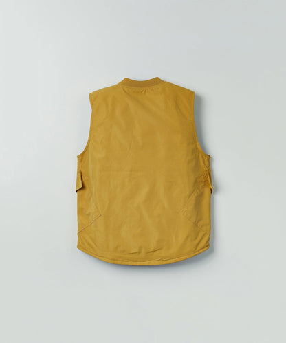 Bader Cotton Twill Color Block Utility Vest - Tan