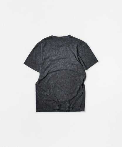 All We Trust Burnout Wash Short Sleeve Graphic Print Tee - Charcoal