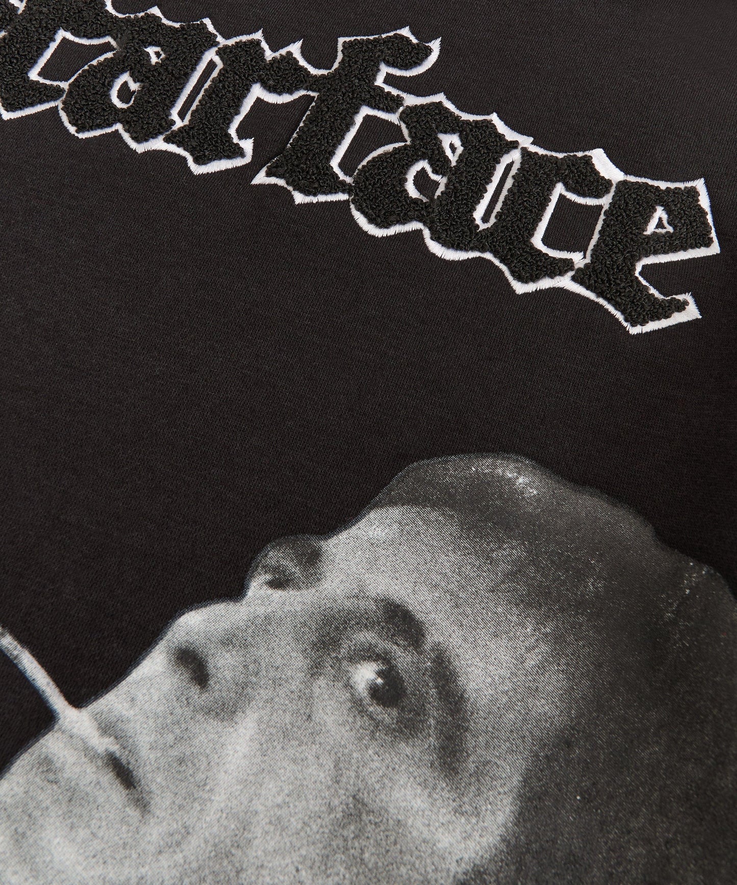 Scarface Old English Chenille Hoodie - Black