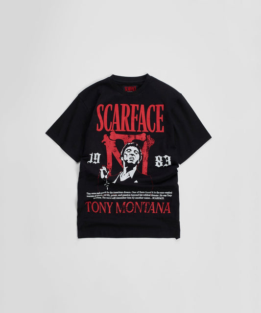 Scarface Tony Montana Short Sleeve Tee - Black