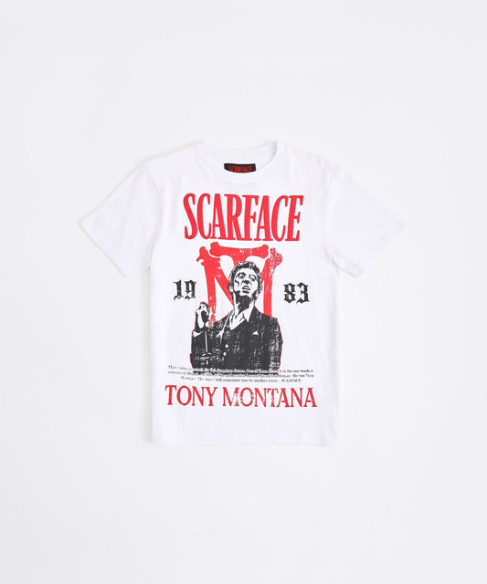 Scarface Tony Montana Short Sleeve Tee - White