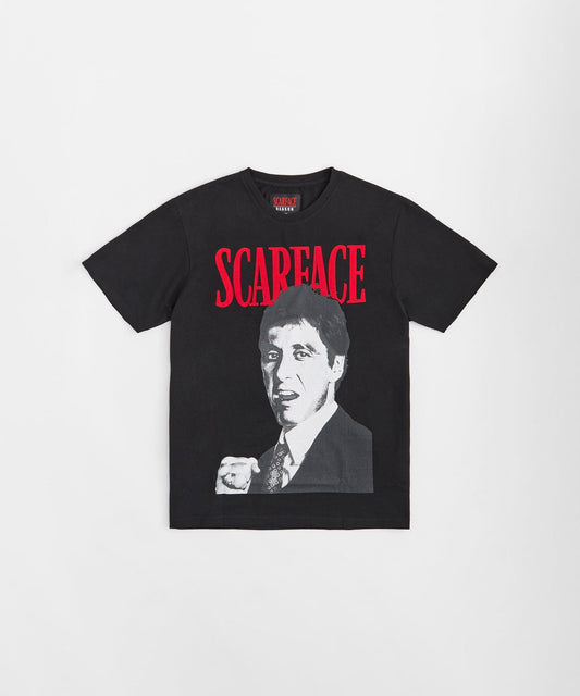 Plus Size Scarface Short Sleeve Tee - Black
