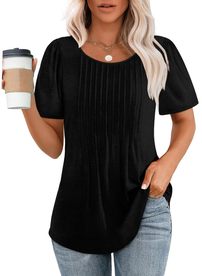 Amelie | Elegant Pleated Top