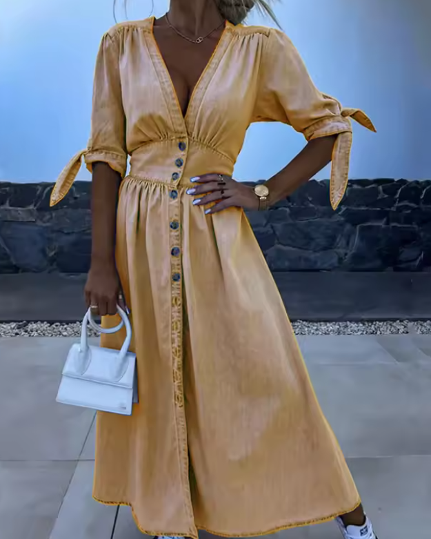 Sabrina | Classic Button Dress