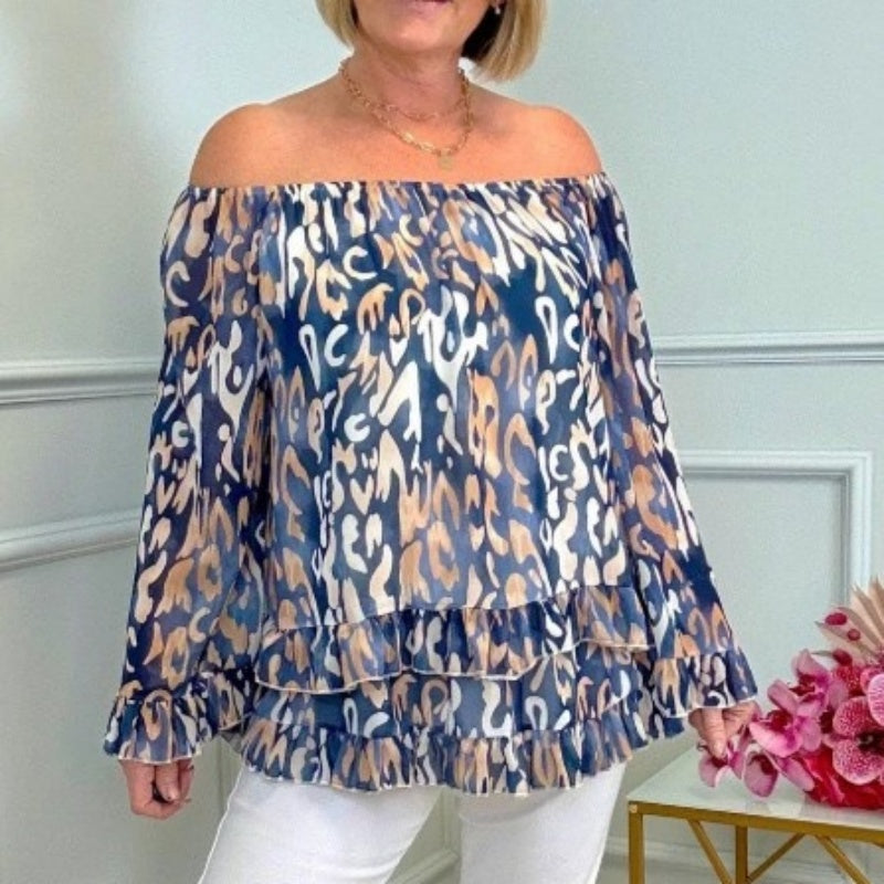Lucinda | Draped Off-Shoulder Blouse